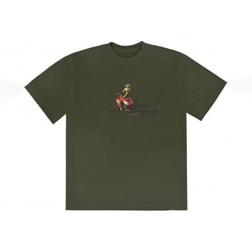 Оригинальный шмот Jordan x Travis Scott Cactus Jack Moto Girl Tee Green