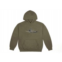 Jordan x Travis Scott Cactus Jack Scribble Hoodie Olive