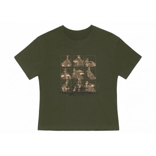 Оригинальный шмот Jordan x Travis Scott Cactus Jack The Rider Babydoll Tee Green