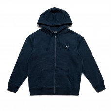 KAWS Holiday Changbai Mountain Zip Up Hoodie Navy