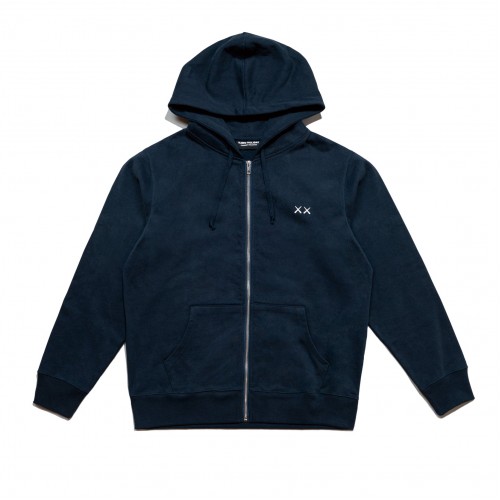 Оригинальный шмот KAWS Holiday Changbai Mountain Zip Up Hoodie Navy - 70см