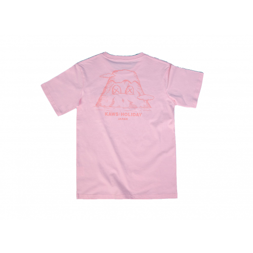 Оригинальный шмот KAWS HOLIDAY JAPAN Pocket T-Shirt Pink - 70см