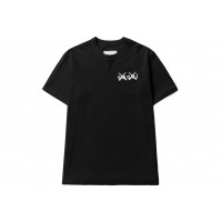 KAWS x Sacai Embroidery T-shirt Black White