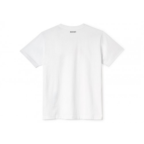 Оригинальный шмот KAWS x Sacai Flock Print T-shirt White/Red - 70см