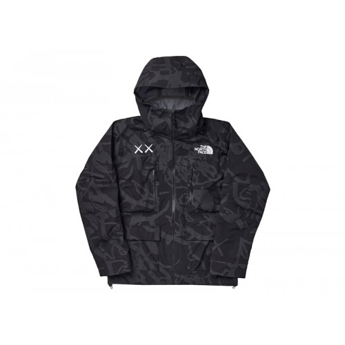 KAWS x The North Face Freeride Jacket TNF Black Dragline Print