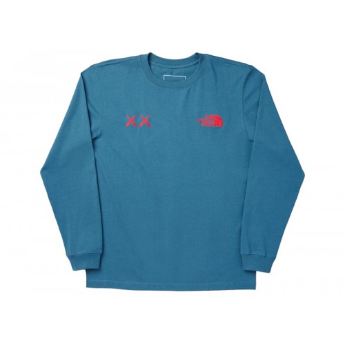 KAWS x The North Face L/S Tee Mallard Blue