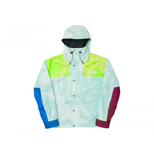 KAWS x The North Face Retro 1986 Mountain Jacket Ice Blue 86 Print