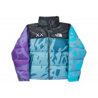 KAWS x The North Face Retro 1996 Jacket Monterey Blue Nuptse Print