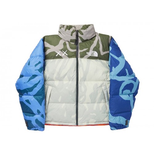 KAWS x The North Face Retro 1996 Nuptse Jacket Moonlight Ivory Nuptse Print