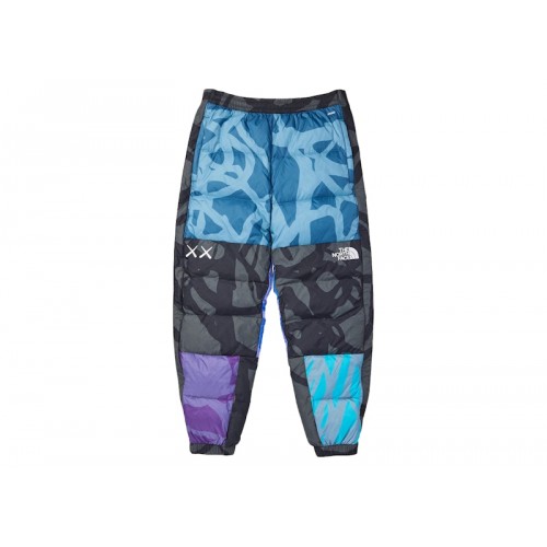 KAWS x The North Face Retro 1996 Nuptse Pants Monterey Blue Nuptse Print