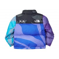 KAWS x The North Face Toddler 96 Nuptse Jacket KW Monterey Blue Print