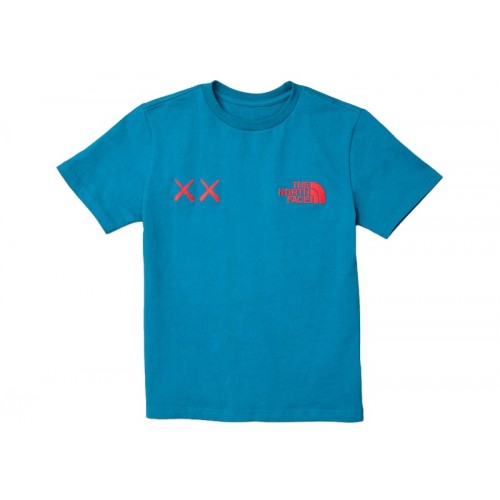 KAWS x The North Face Youth Tee Deep Lagoon