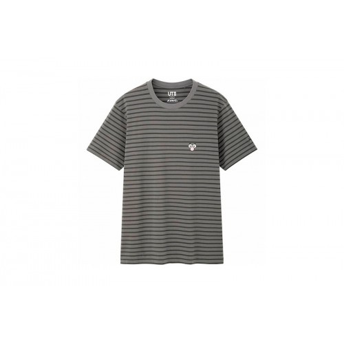 KAWS x Uniqlo BFF Striped Tee (US Sizing) Dark Grey