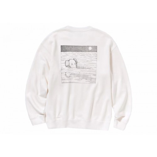 KAWS x Uniqlo Longsleeve Sweatshirt (US Sizing) Off White
