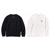 KAWS x Uniqlo Longsleeve Sweatshirt Set (Asia Sizing) Off White/Black