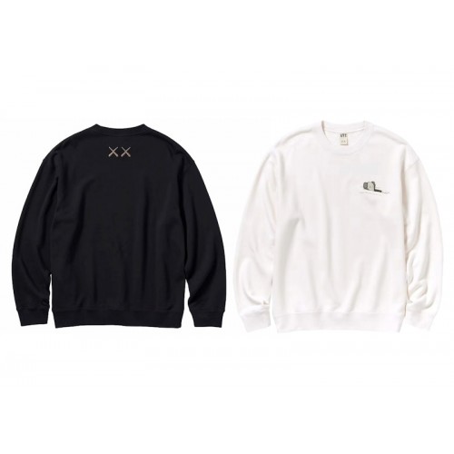 KAWS x Uniqlo Longsleeve Sweatshirt (Set of 2) Off White/Black KAWS x Uniqlo Longsleeve Sweatshirt (Set of 2) Off White/Black