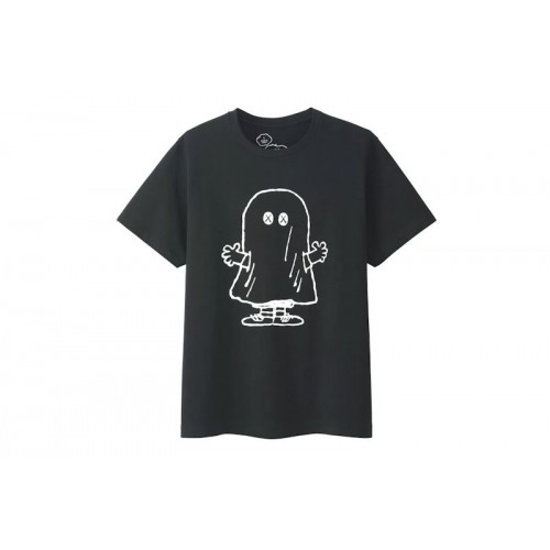 KAWS x Uniqlo x Peanuts Ghost Tee Black