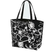 KAWS x Uniqlo x Peanuts Snoopy Pattern Tote Bag Black