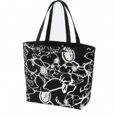KAWS x Uniqlo x Peanuts Snoopy Pattern Tote Bag Black