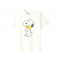 KAWS x Uniqlo x Peanuts Snoopy & Woodstock Tee (Japanese Sizing) White