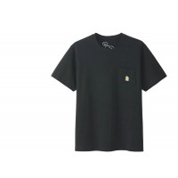 KAWS x Uniqlo x Peanuts Woodstock Pocket Tee (Japanese Sizing) Black