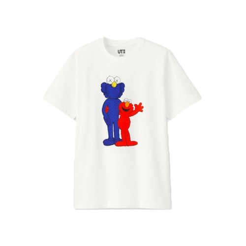 KAWS x Uniqlo x Sesame Street BFF Elmo Tee (Japanese Sizing) White
