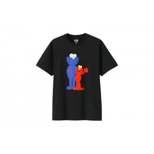 KAWS x Uniqlo x Sesame Street BFF Elmo Tee Black