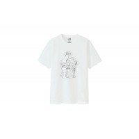 KAWS x Uniqlo x Sesame Street Companion Trash Can Outline Tee (US Sizing) White