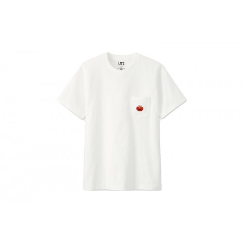 KAWS x Uniqlo x Sesame Street Elmo Pocket Tee White