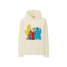 KAWS x Uniqlo x Sesame Street Group #2 Hoodie (Japanese Womens Sizing) Natural