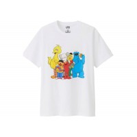KAWS x Uniqlo x Sesame Street Group #2 Tee (Japanese Sizing) White