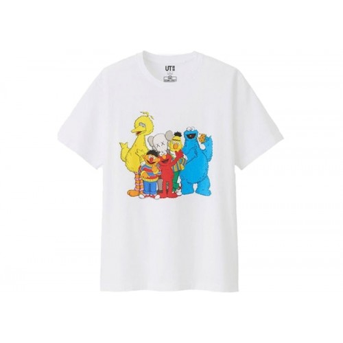 KAWS x Uniqlo x Sesame Street Group #2 Tee (Japanese Sizing) White
