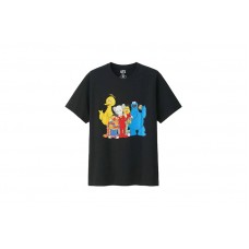 KAWS x Uniqlo x Sesame Street Group #2 Tee Black