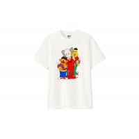 KAWS x Uniqlo x Sesame Street Group Tee White