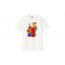 KAWS x Uniqlo x Sesame Street Group Tee White