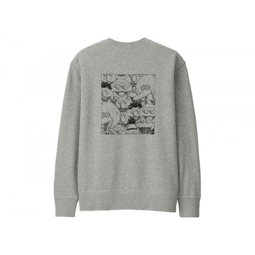 Оригинальный шмот KAWS x Uniqlo x Sesame Street XX Sweatshirt (Japanese Sizing) Gray - 70см