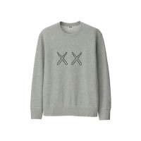 KAWS x Uniqlo x Sesame Street XX Sweatshirt (Japanese Sizing) Gray