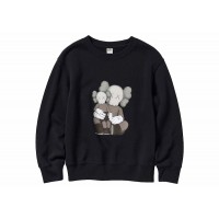 KAWS x Uniqlo Youth Longsleeve Sweatshirt (Asia Sizing) Black
