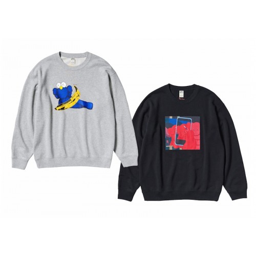 KAWS x Uniqlo Warhol Graphic 472951/476119 Sweatshirt Gray/Black KAWS x Uniqlo Warhol Graphic 472951/476119 Sweatshirt Gray/Black