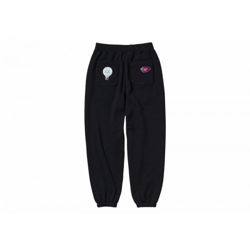 KAWS x Uniqlo Warhol Kids 476418 Sweatpants Black KAWS x Uniqlo Warhol Kids 476418 Sweatpants Black