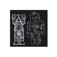 KAWS x Uniqlo Warhol Kids UT Graphic 476424 T-shirt Black