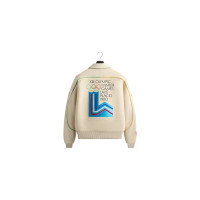 Kith AVIREX Olympics Heritage Leather Bomber Jacket Tofu