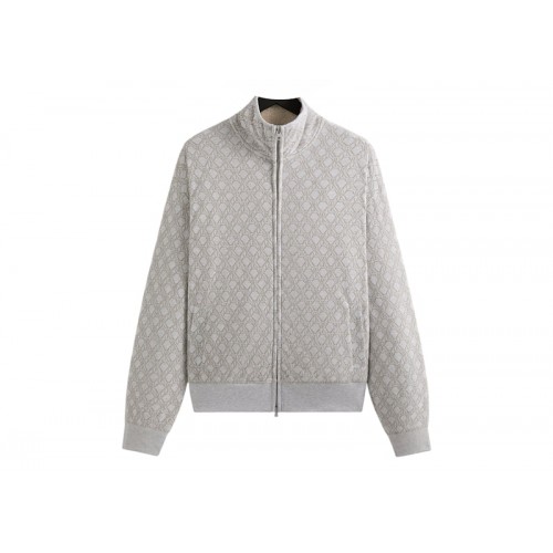 Оригинальный шмот Kith Bonded Fleece Wyona Full Zip Light Heather Grey