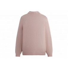 Kith Boucle Harmon Rugby Pullover Sweater French Pink