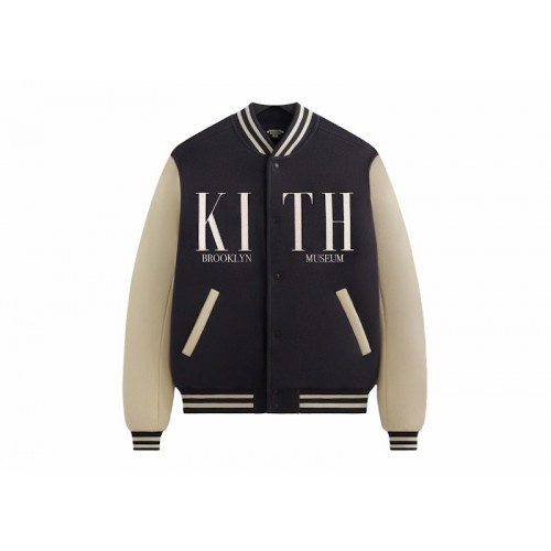 Kith Brooklyn Museum Wool Varsity Jacket Ink