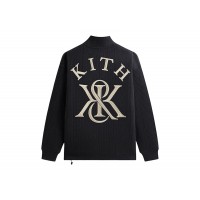 Kith Cable Fleece Quarter Zip Admiral