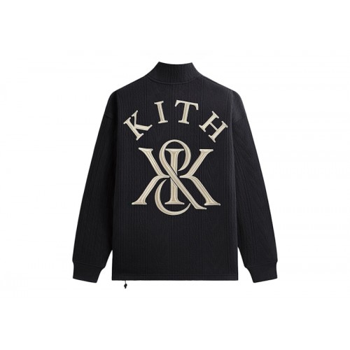 Оригинальный шмот Kith Cable Fleece Quarter Zip Admiral