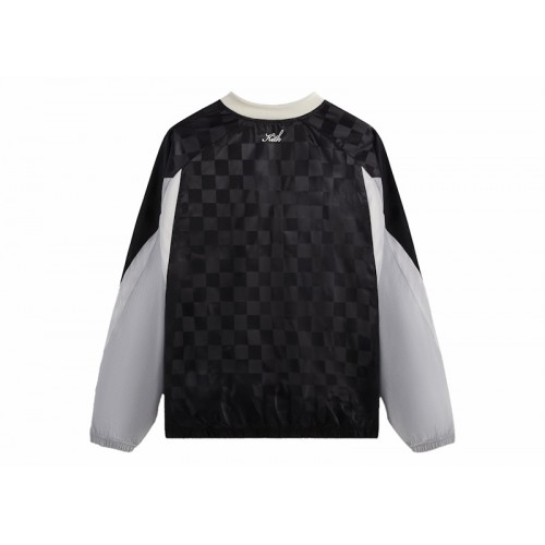 Оригинальный шмот Kith Checkered Satin Dayton Combo Pullover Black