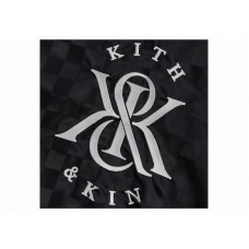 Kith Checkered Satin Dayton Combo Pullover Black