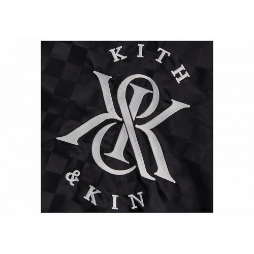 Оригинальный шмот Kith Checkered Satin Dayton Combo Pullover Black